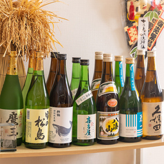 こだわりの日本酒・焼酎を取り揃えております。