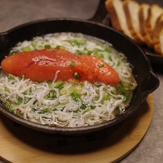 明太子としらすのネギージョ