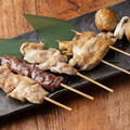 料理メニュー写真&nbsp;本日の串焼き盛り合わせ（5本）