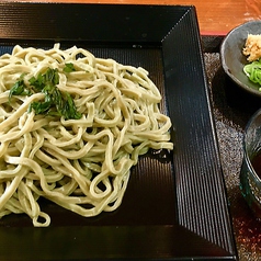 ヴィーガングリーンつけ麺セット[豆腐プリン、オーガニックコーヒーor紅茶つき]