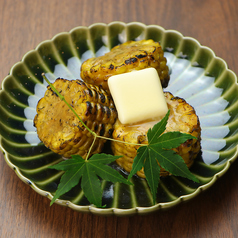 藁焼きとうもろこし　バター醤油