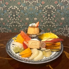 きび糖プリンアラモード