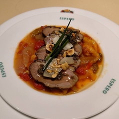 合鴨のスモークと焼き野菜のサラダ