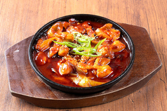 砂肝炒め/火の鶏プルダック　各