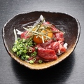 料理メニュー写真&nbsp;トロ馬刺しユッケ