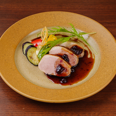 合鴨ロースグリル ブルーベリーソース