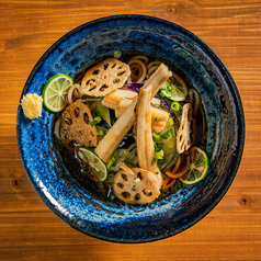 焼き穴子の稲庭うどん