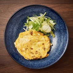 肉味噌ニラ玉子焼き