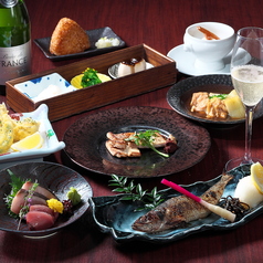 原始焼き 酒とサカナと肉 ホタル火のコース写真