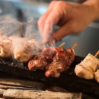 炭火で仕上げる串焼き～仙台牛タン炙りなど