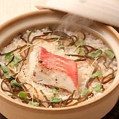 金目鯛の釜めし