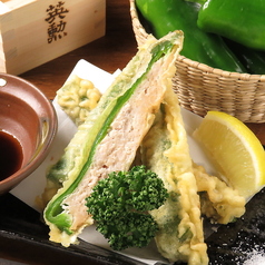 万願寺とうがらしの肉詰め