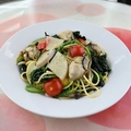 料理メニュー写真 牡蠣のスパゲッティ～野菜のペペロンチーノ～