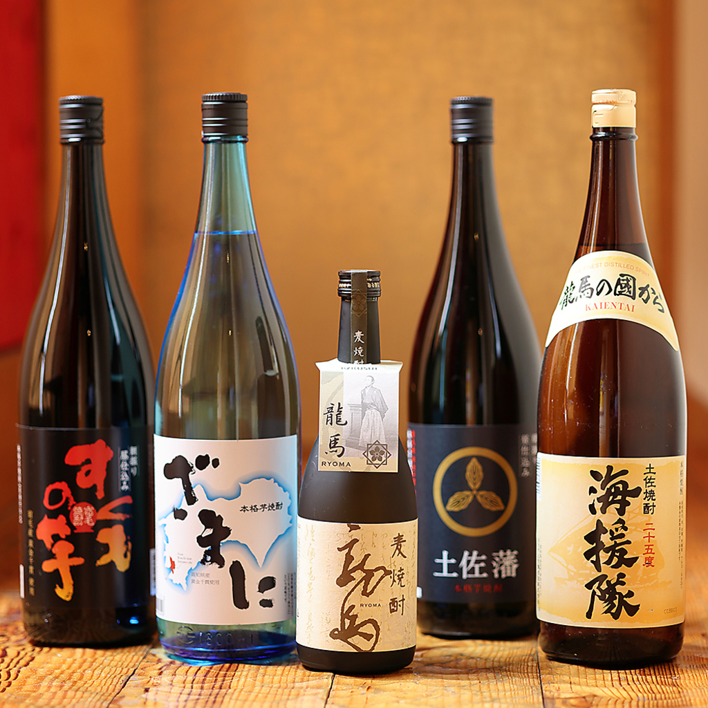 土佐の地酒・本格焼酎・果実酒を多数ご用意！