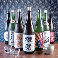 全国各地から取り寄せた豊富な日本酒と共に