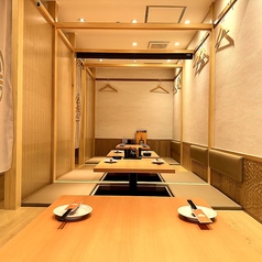 【個室席を貸切：12名様まで】個室席を貸し切れば最大は12名様までご利用いただけます。打ち上げや懇親会、歓迎会・送別会など職場のご宴会はもちろん、ご友人同士や地域のお集まり、同窓会など様々なシーンに◎