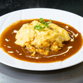 料理メニュー写真&nbsp;和牛ホホ肉と牛すじ肉の半熟オムレツ