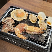 人気の海鮮浜焼き浜焼き