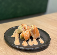 サーモンチーズ生春巻き