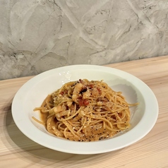 赤味噌のカルボナーラ