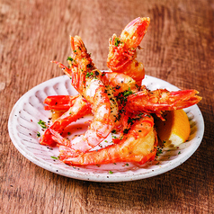 海老の唐揚げ　 香味だれ