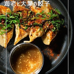 ◎パクチーと海老の餃子