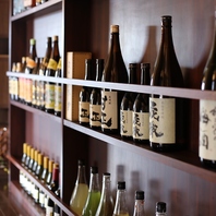 日本酒好きにはたまらない豊富な銘柄も取り揃えています