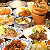宴会コース以外の料理ももちろん抜かりはありません！大人気のアジアン料理を多数提供しています！スパイシーな各種カレーはしっかり味が染みこみ、噛めば噛むほど旨味が溢れます。トムヤムクンやカオマンガイなど東南アジアを代表する料理が他にも多数！アジアン料理に合うお酒も多数ございますのでぜひともご堪能ください
