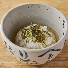 わさび醤油漬け茶漬け