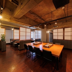 フロア貸切は40～60名規模、店舗貸切の場合は最大70名様までご予約承っております。