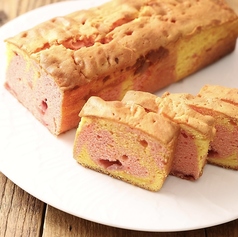 いちごとレモンのパウンドケーキ