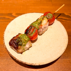 メカジキとトマトのバジルソース