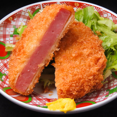 昭和の厚切りハムカツ