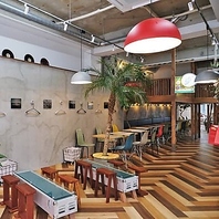 フォトジェニックな店内はお一人様から貸切利用まで◎