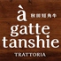TRATTORIA a gatte tanshie アガッテタンシェのロゴ
