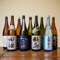 日本酒を豊富に取り揃えております！