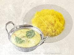 グリーンカレーライス