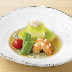 冬瓜と夏野菜の冷し鉢