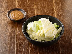 やみつきキャベツ/パリパリピーマン 肉味噌添え/出汁オクラ/長芋醤油漬け　各