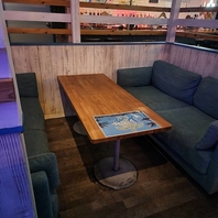 半個室空間もあり☆