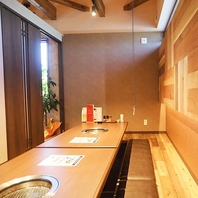 落ち着いた空間で