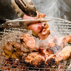 大山地鶏のもも炭火焼き