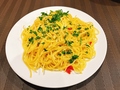 料理メニュー写真 シェフ特製ペペロンチーノスパゲッティ
