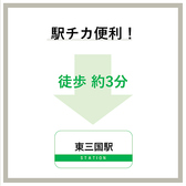 御堂筋線 東三国駅から徒歩3分の好立地◎