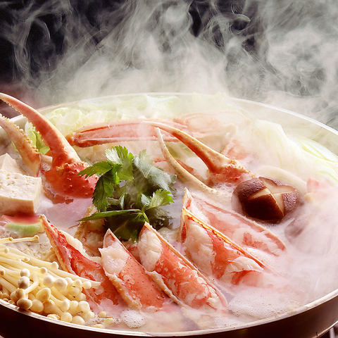 看板料理の「かにすき」是非ご堪能下さい♪