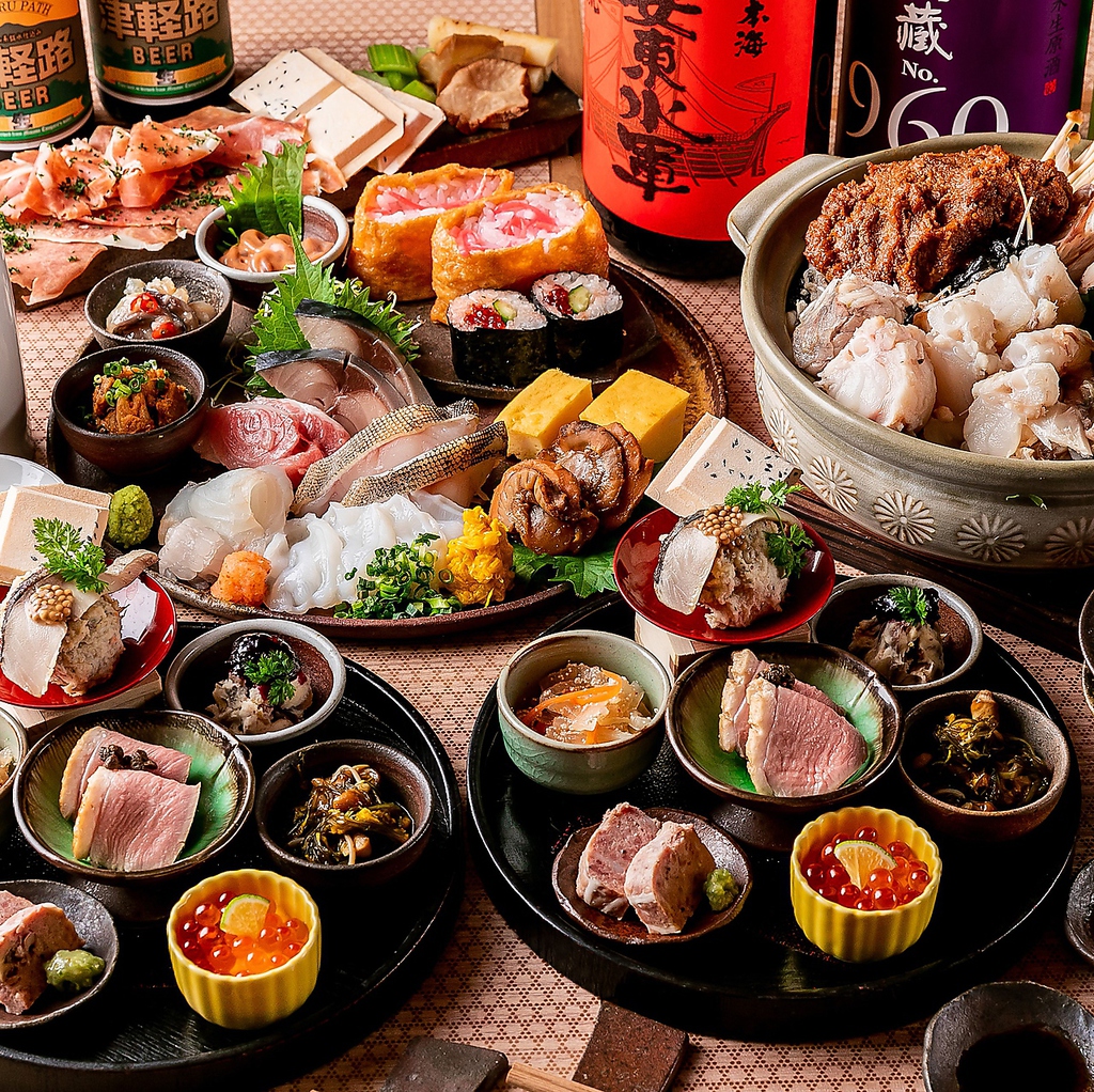 【店主おすすめ5000円コース】その日の仕入れ状況に合わせて様々な青森郷土料理をご提供します！