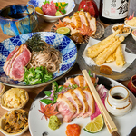 宴会にもご利用いただきやすい飲み放題付コース♪和牛、地鶏、合鴨をお楽しみいただけます♪