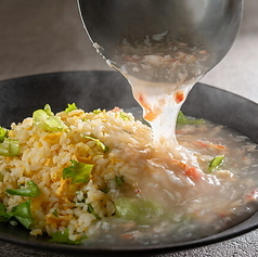 芝山町産レタスの蟹あんかけ炒飯