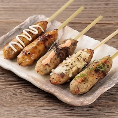 <奥州美鶏つくね>特製つくね串盛合わせ
