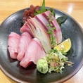 自慢のぶりのお刺身
